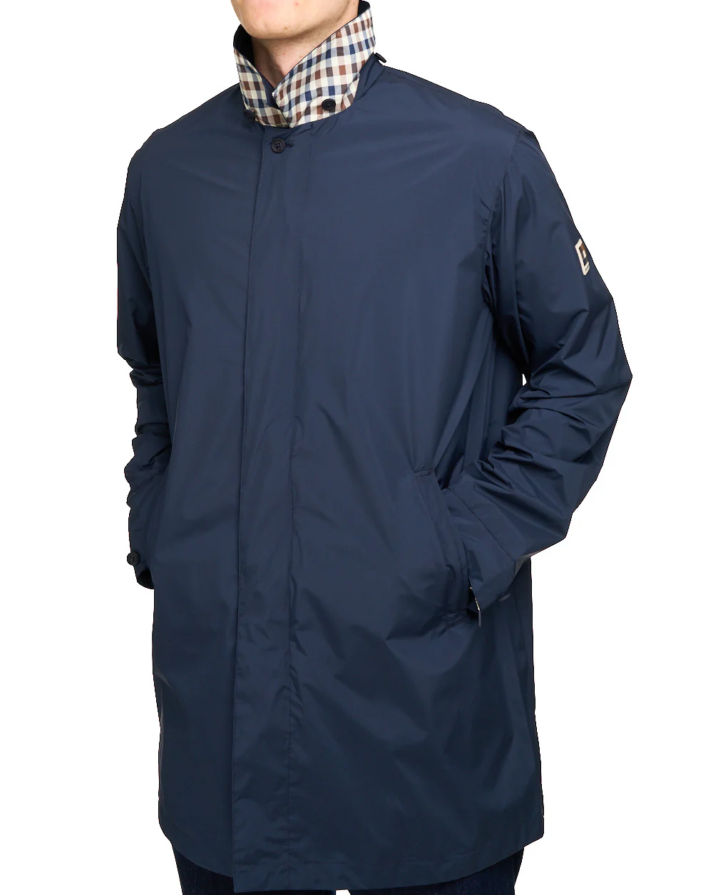Aquascutum RLG Badge Packable Trench Navy - Image 2