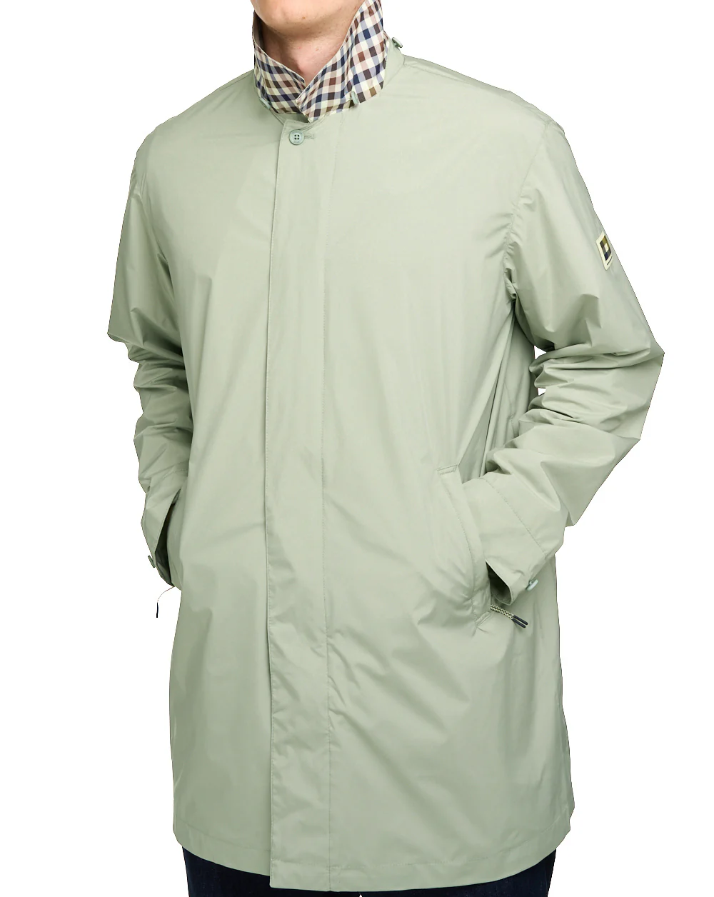 Aquascutum RLG Badge Packable Trench Light Green - Image 2