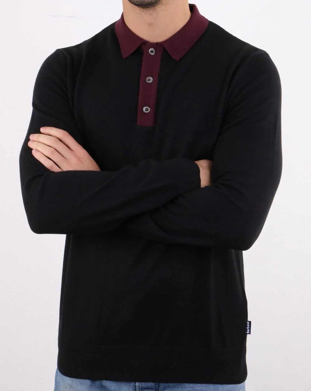 Barbour Alness Polo Shirt Black - Image 3