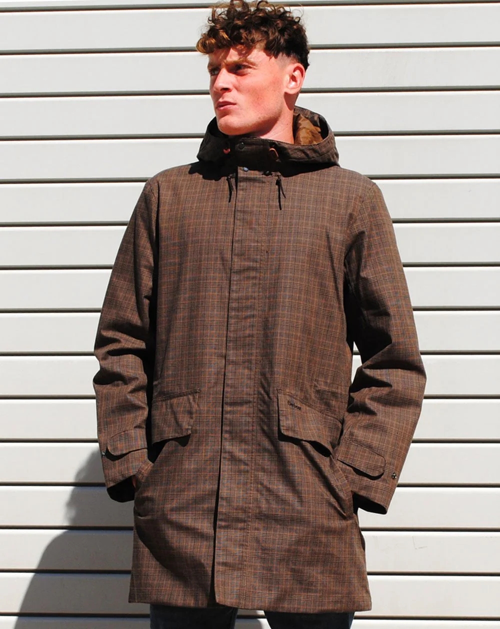 Barbour Audell Waterproof Jacket Brown - Image 2