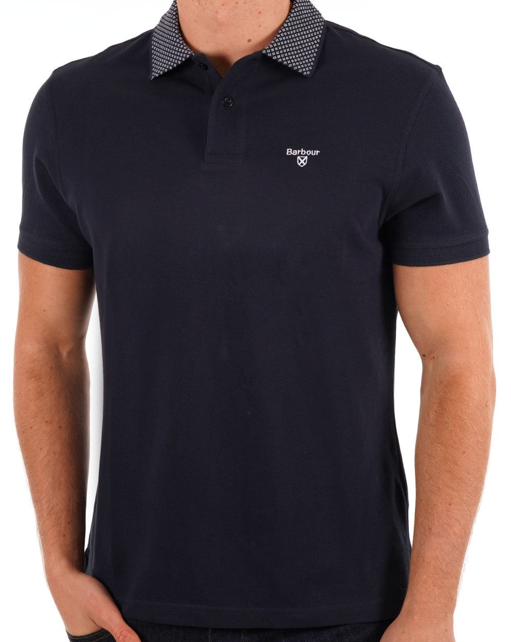 Barbour Bothian Polo Shirt Navy - Image 3