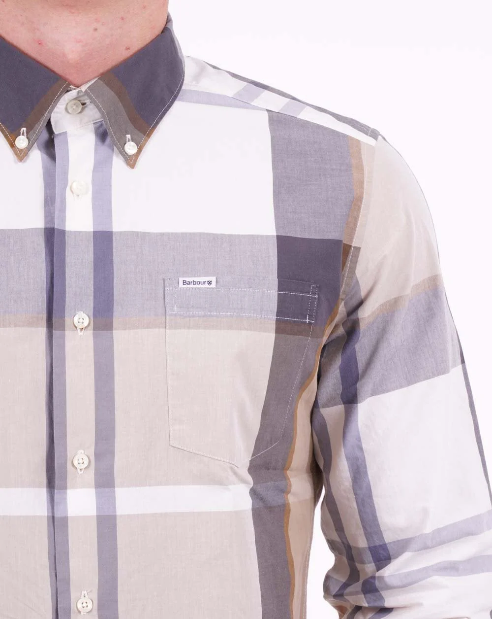Barbour Harris Shirt Amble Sand Tartan - Image 3