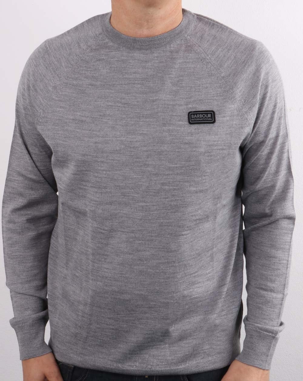 Barbour International Absorb Merino Knit Anthracite Marl - Image 3