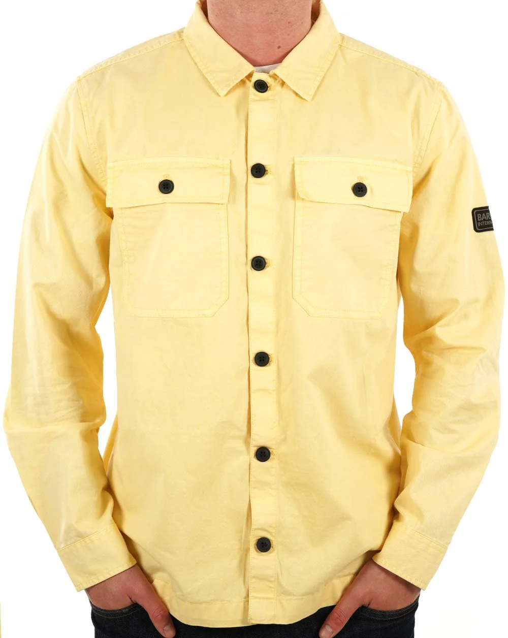 Barbour International Adey Overshirt Dusty Yellow - Image 3