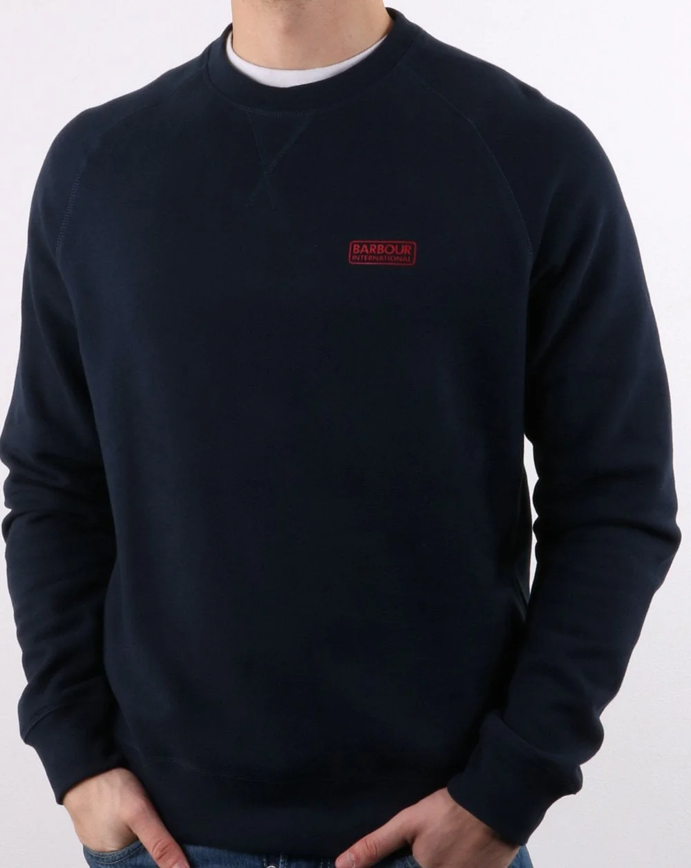 Barbour International Crew Sweatshirt Navy