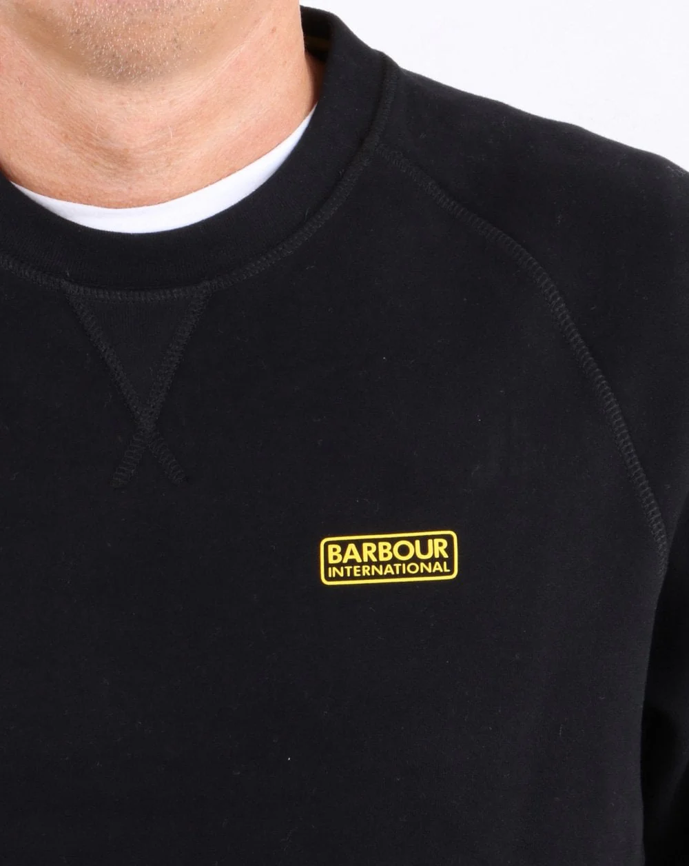 Barbour International Essential Crew Sweat Black - Image 3