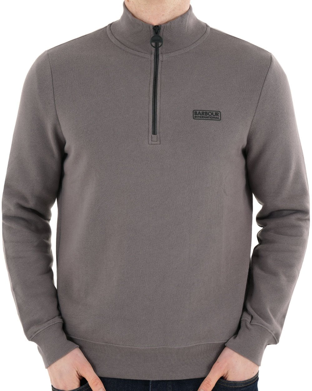 Barbour International Essential Half Zip Aluminium