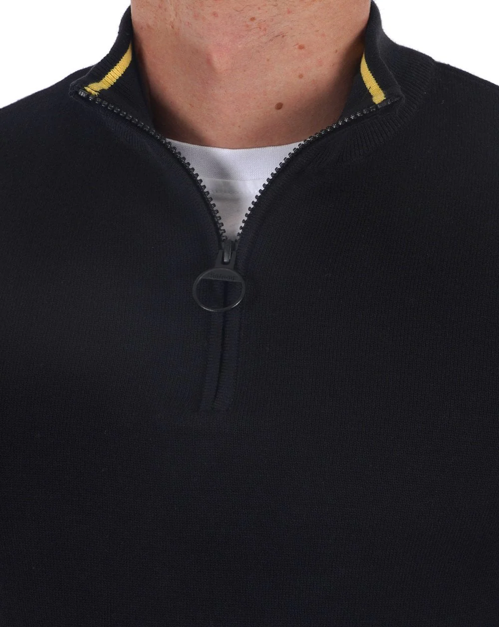 Barbour International Half Zip Knit Black - Image 2