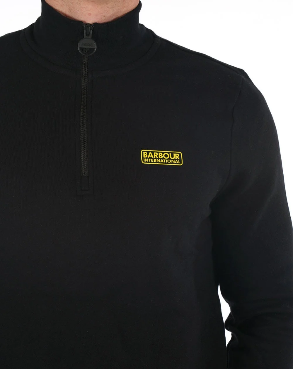 Barbour International Half Zip Sweatshirt Black - Image 2