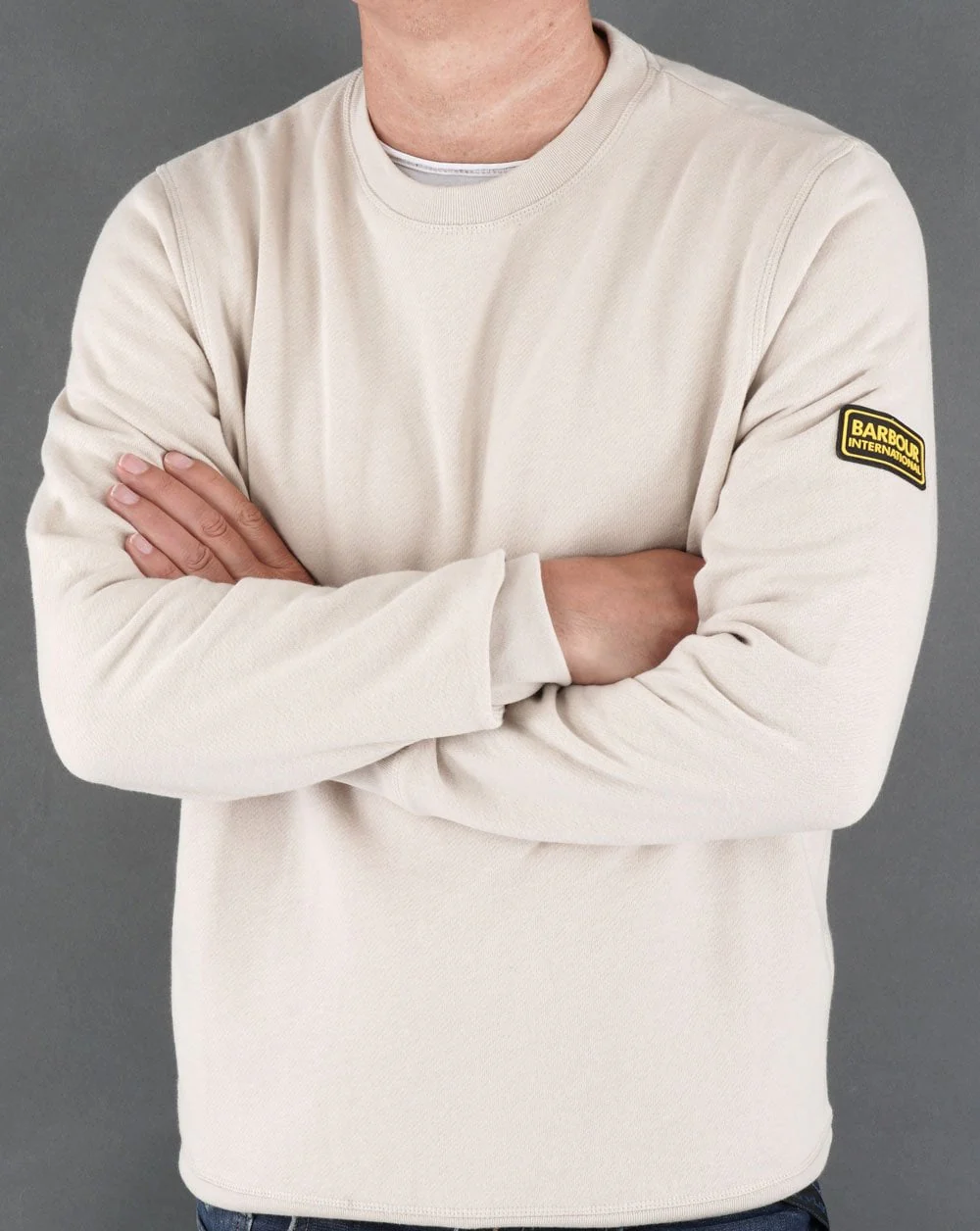 Barbour International Legacy Sweatshirt Stone - Image 3