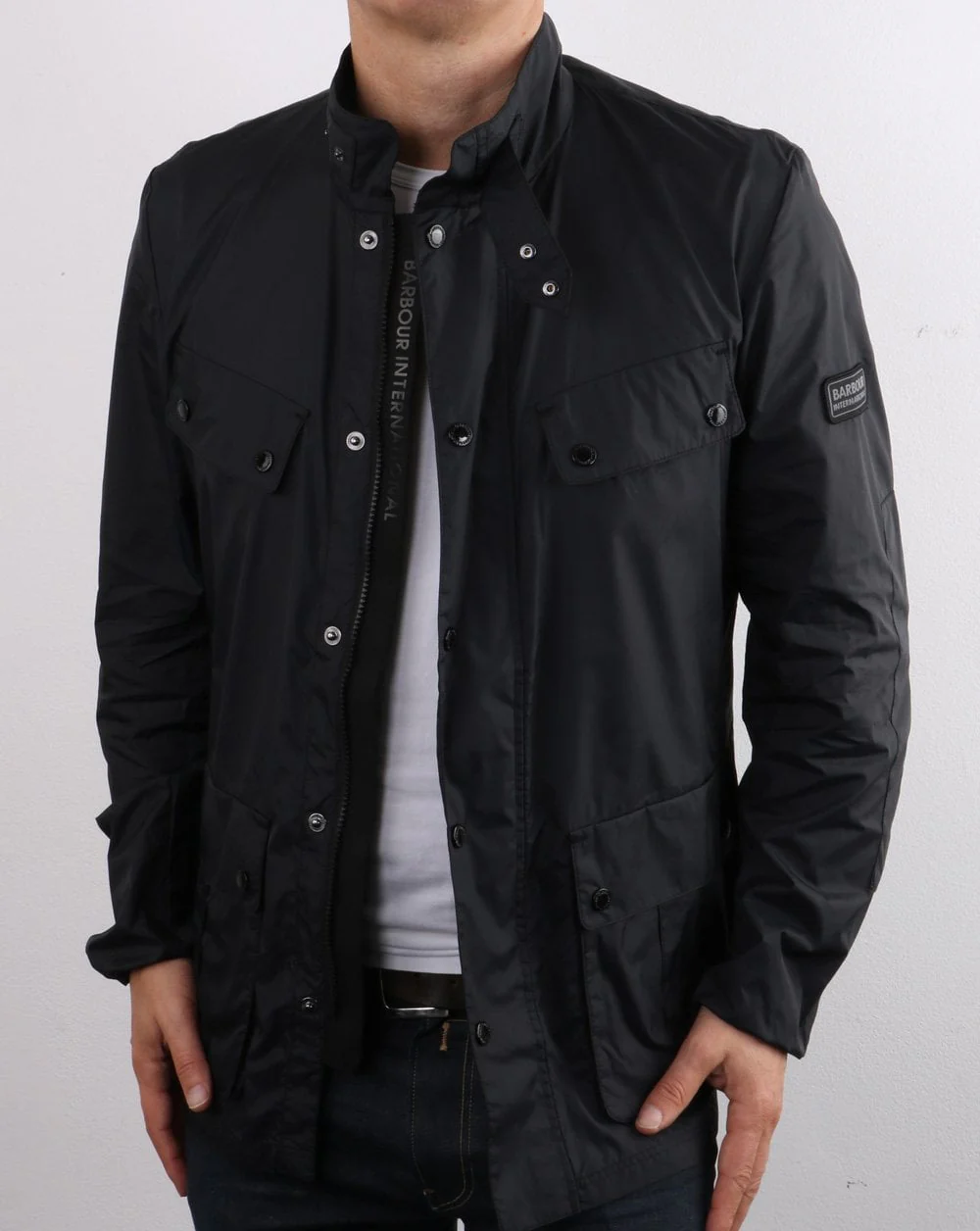 Barbour International Packable Duke Casual Jacket Black - Image 4