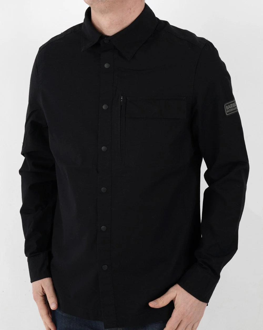 Barbour International Rapid Overshirt Black - Image 2