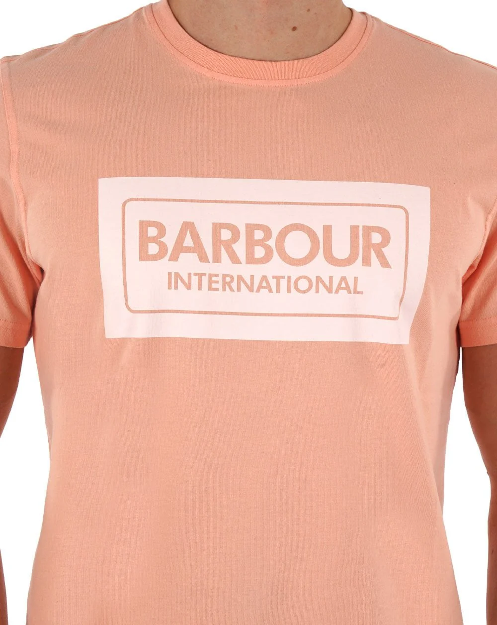 Barbour International Sainter T-shirt Peach Nectar - Image 2