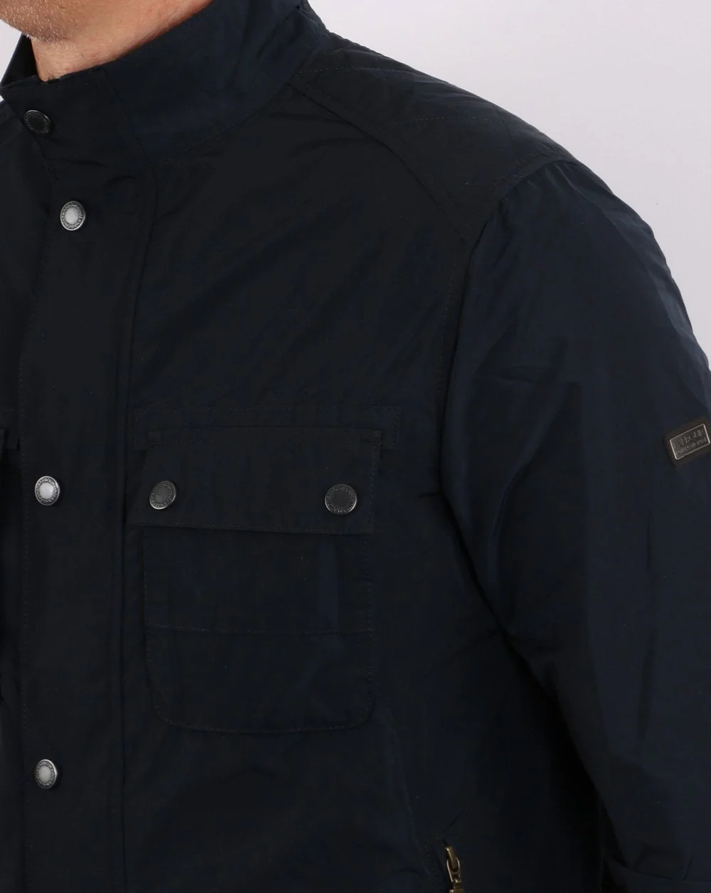 Barbour International Stannington Casual Jacket Navy - Image 4