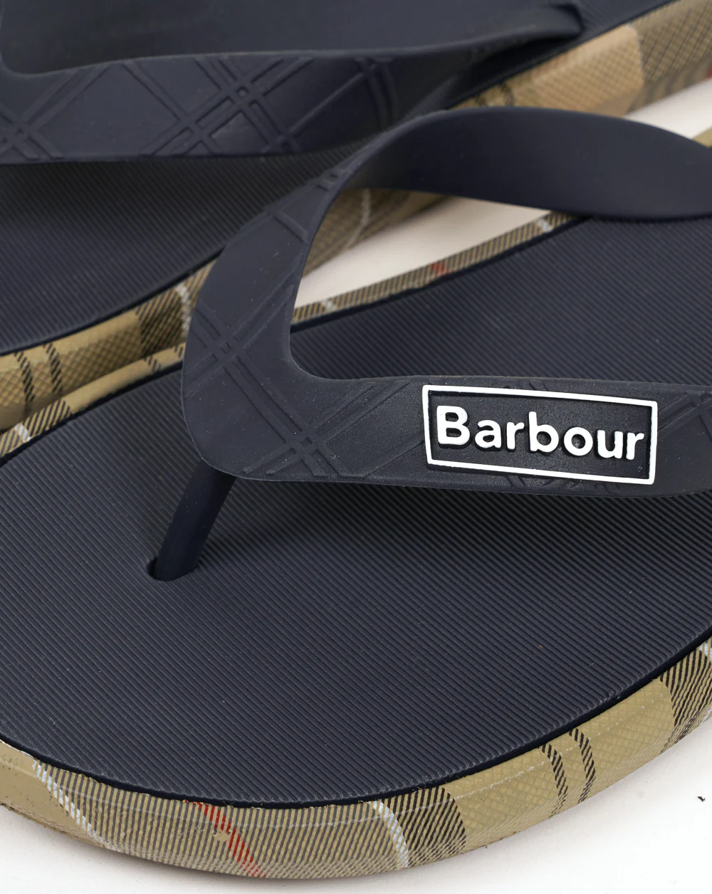 Barbour Oakdale Sandals Navy/Dress Tartan - Image 2