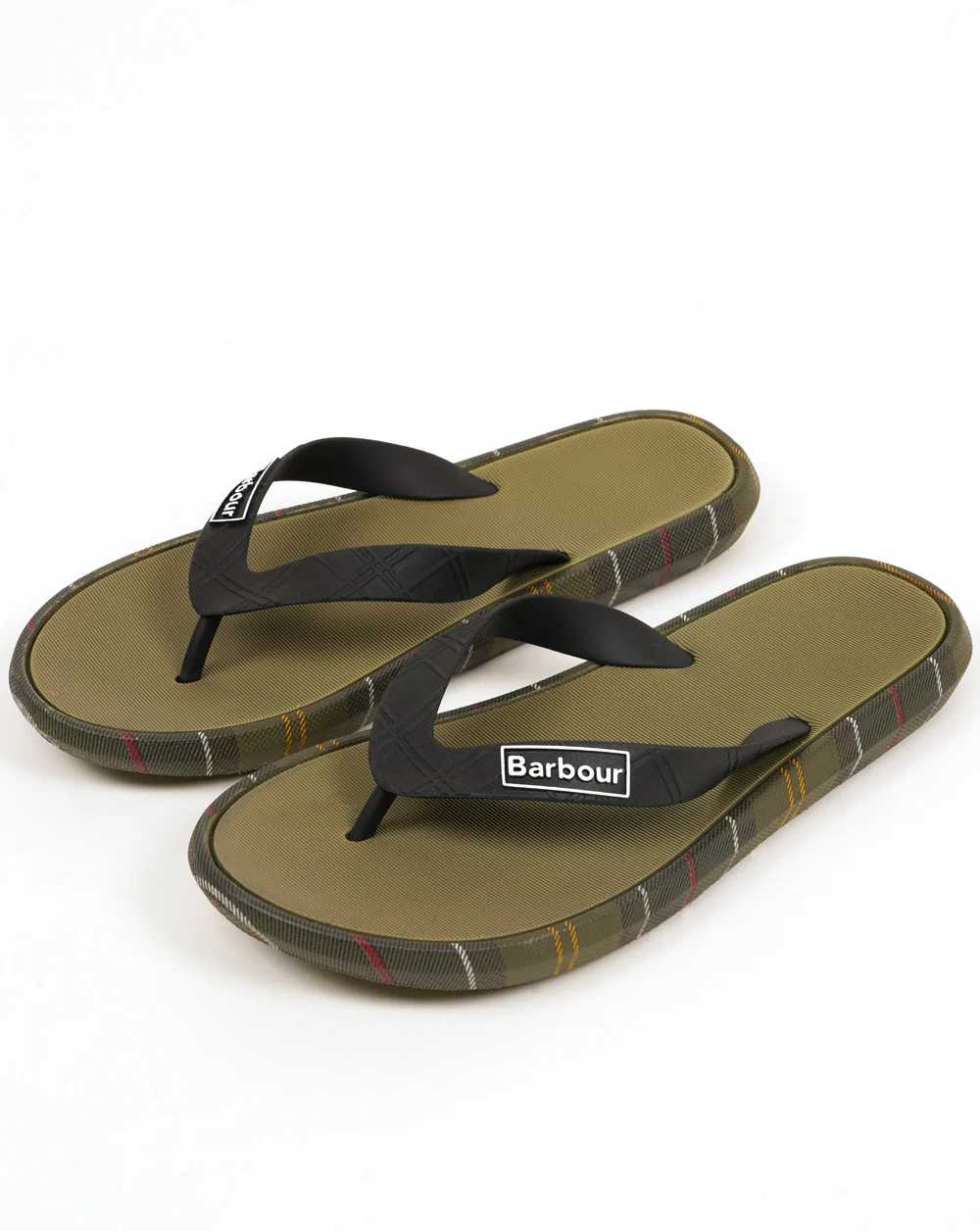 Barbour Oakdale Sandals Olive/Classic Tartan