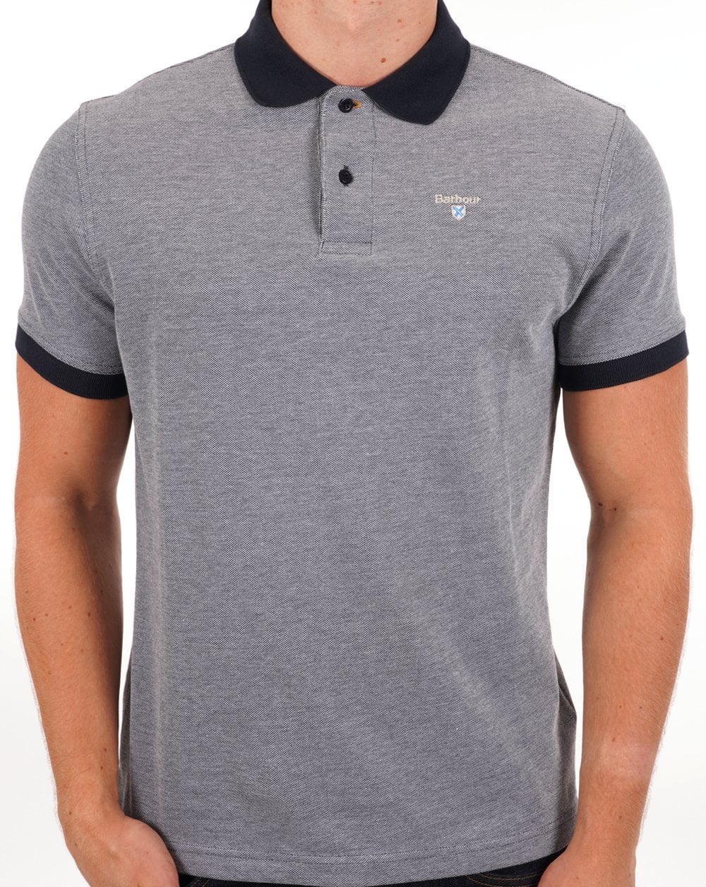 Barbour Sports Polo Midnight Blue - Image 3
