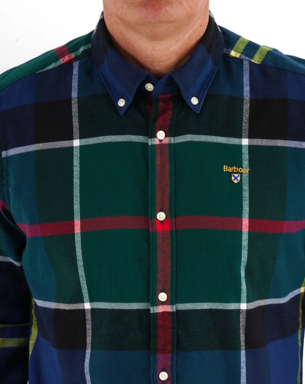 Barbour Stanford Shirt Tartan Green - Image 2