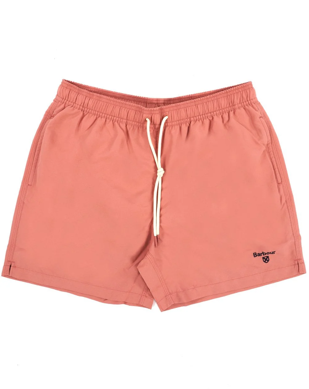 Barbour Staple Logo Swim Short Pink Clay