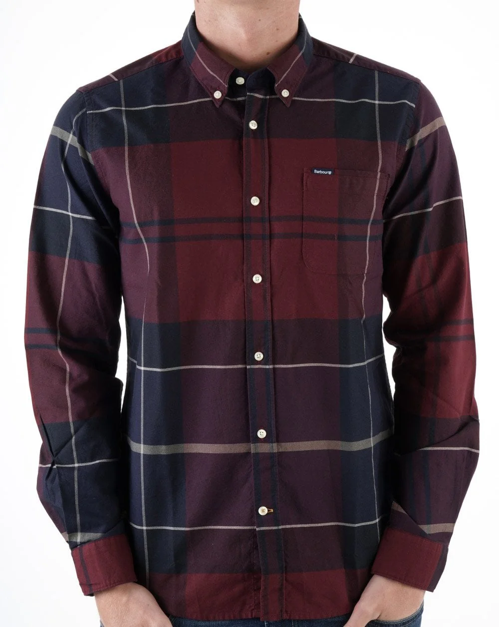 Barbour Stirling Tailored Shirt Cordovan Tartan - Image 3