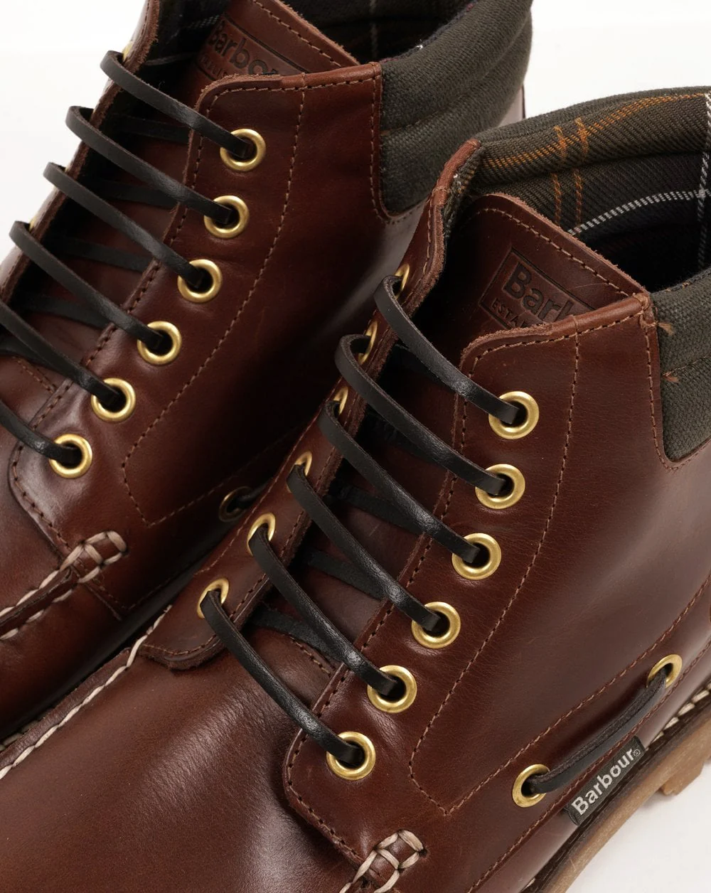 Barbour Tiller Moccasin Boots Mahogany - Image 2