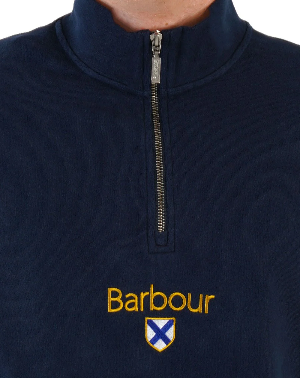 Barbour Trinity 1/2 Zip Sweater Navy - Image 3