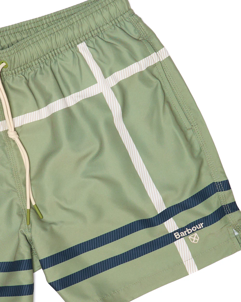 Barbour Twain Swim Shorts Laurel Green - Image 2