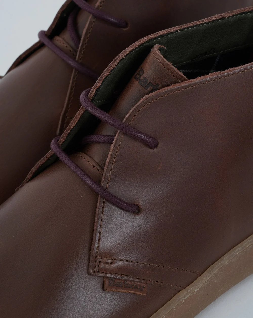 Barbour Yuma Chukka Leather Boot Dark Tan - Image 2