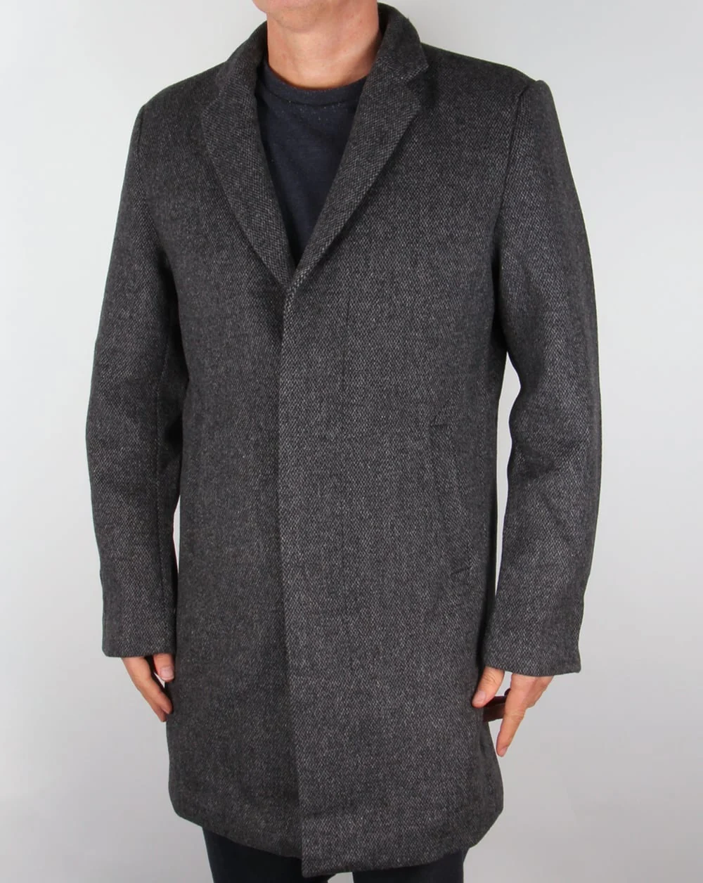 Bellfield Jak Wool Overcoat Grey - Image 2