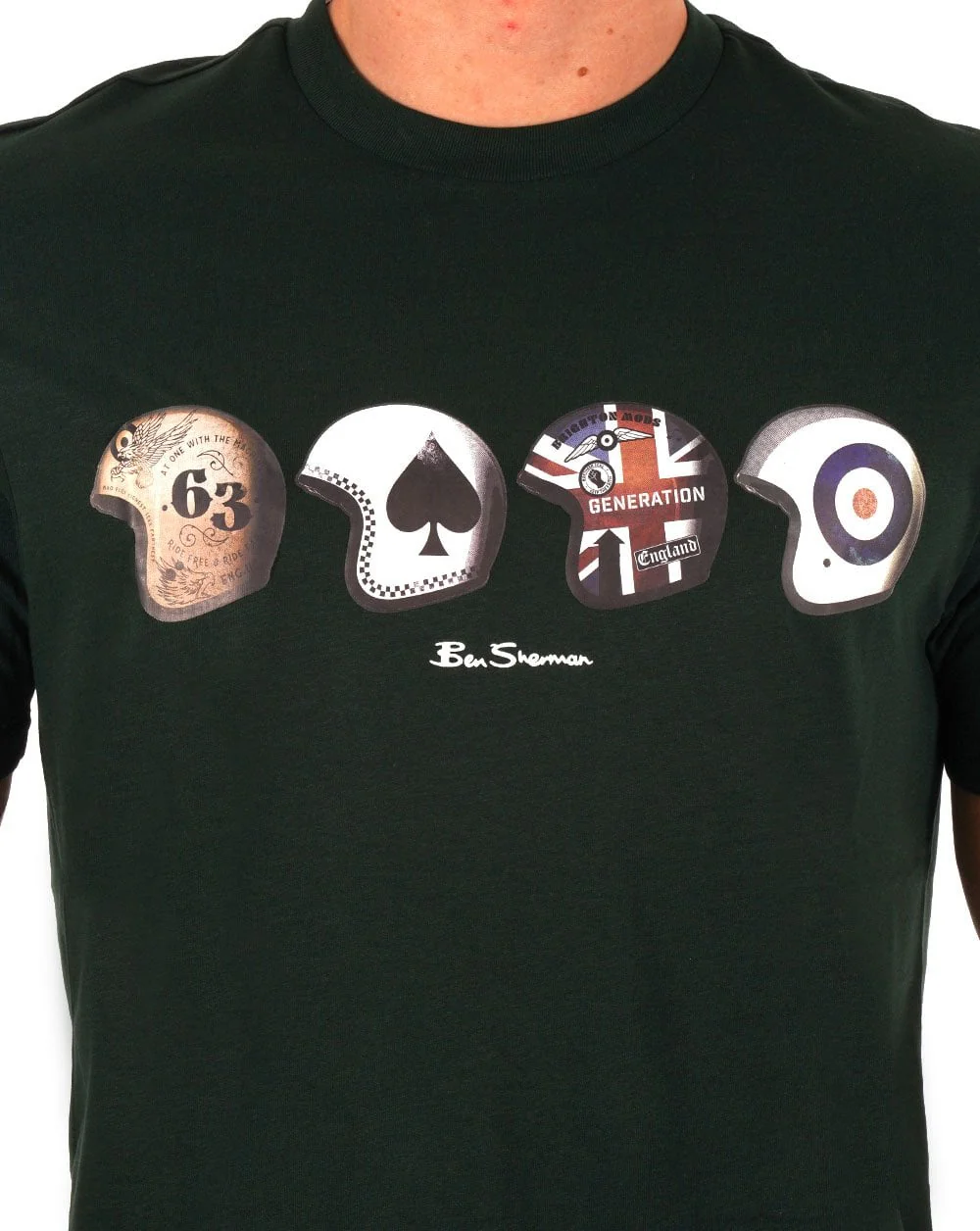Ben Sherman Helmets T-shirt Dark Green - Image 2