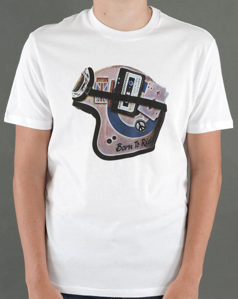 Ben Sherman Mod Helmet T-shirt White