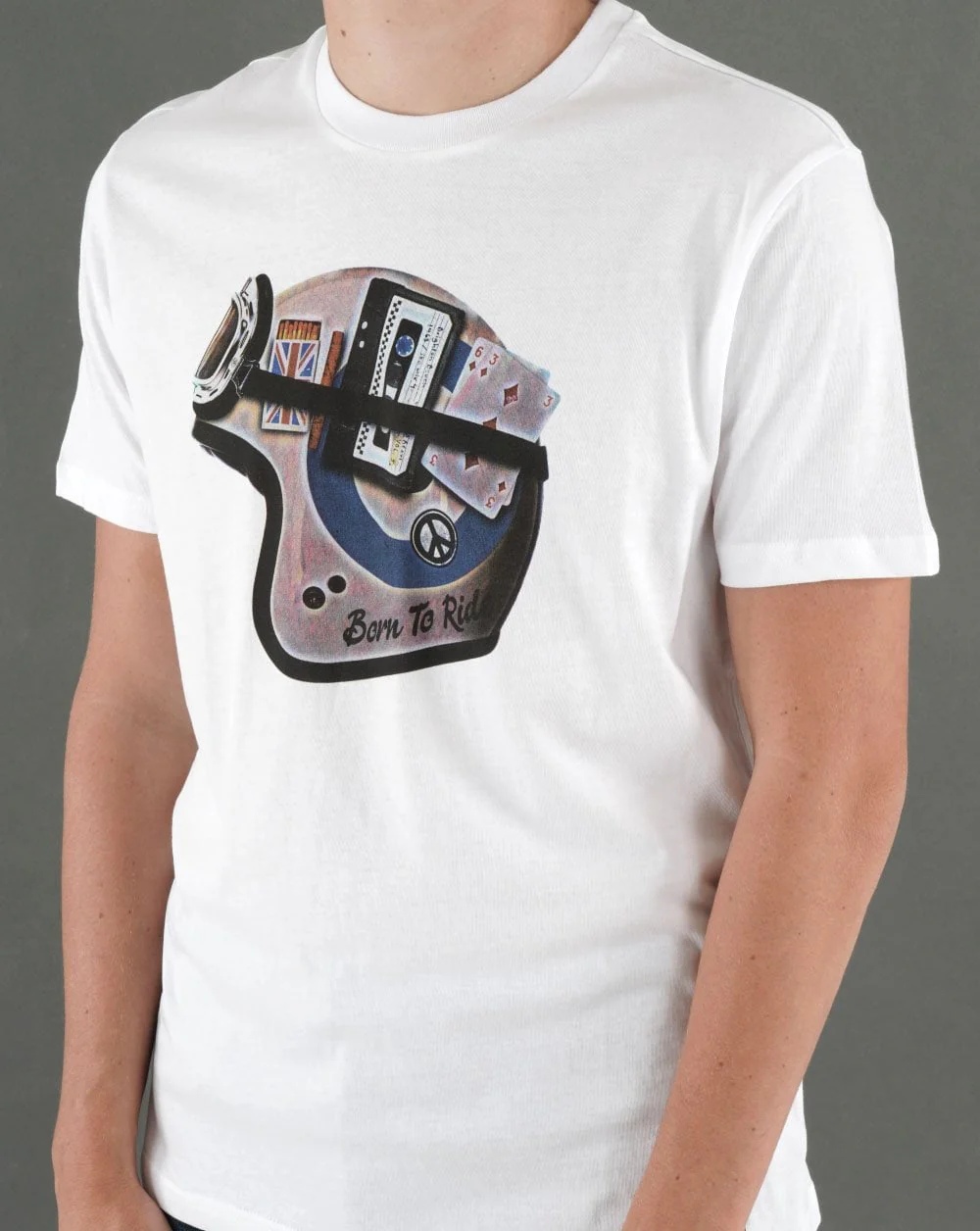 Ben Sherman Mod Helmet T-shirt White - Image 3