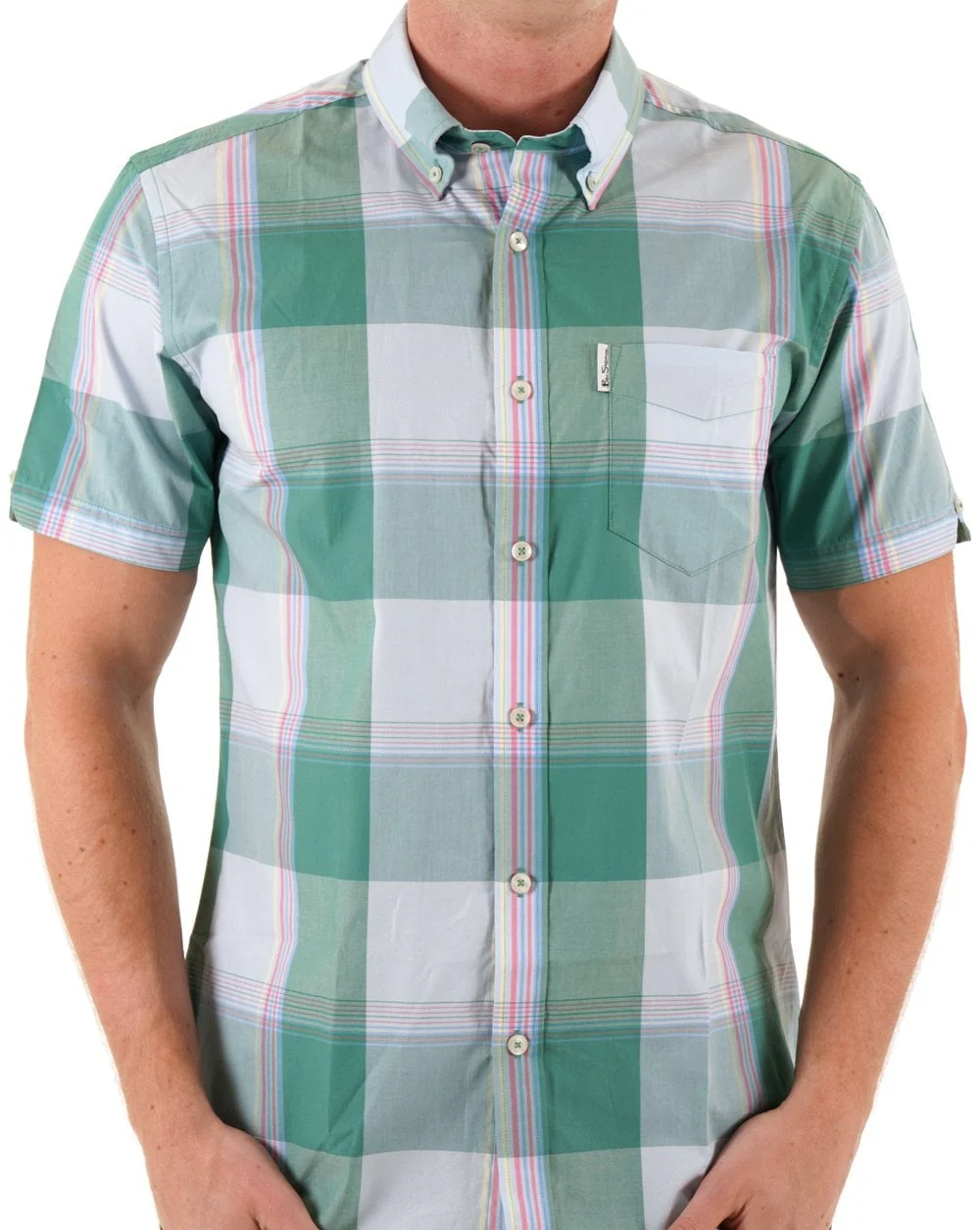 Ben Sherman Overcheck Shirt Forest - Image 2