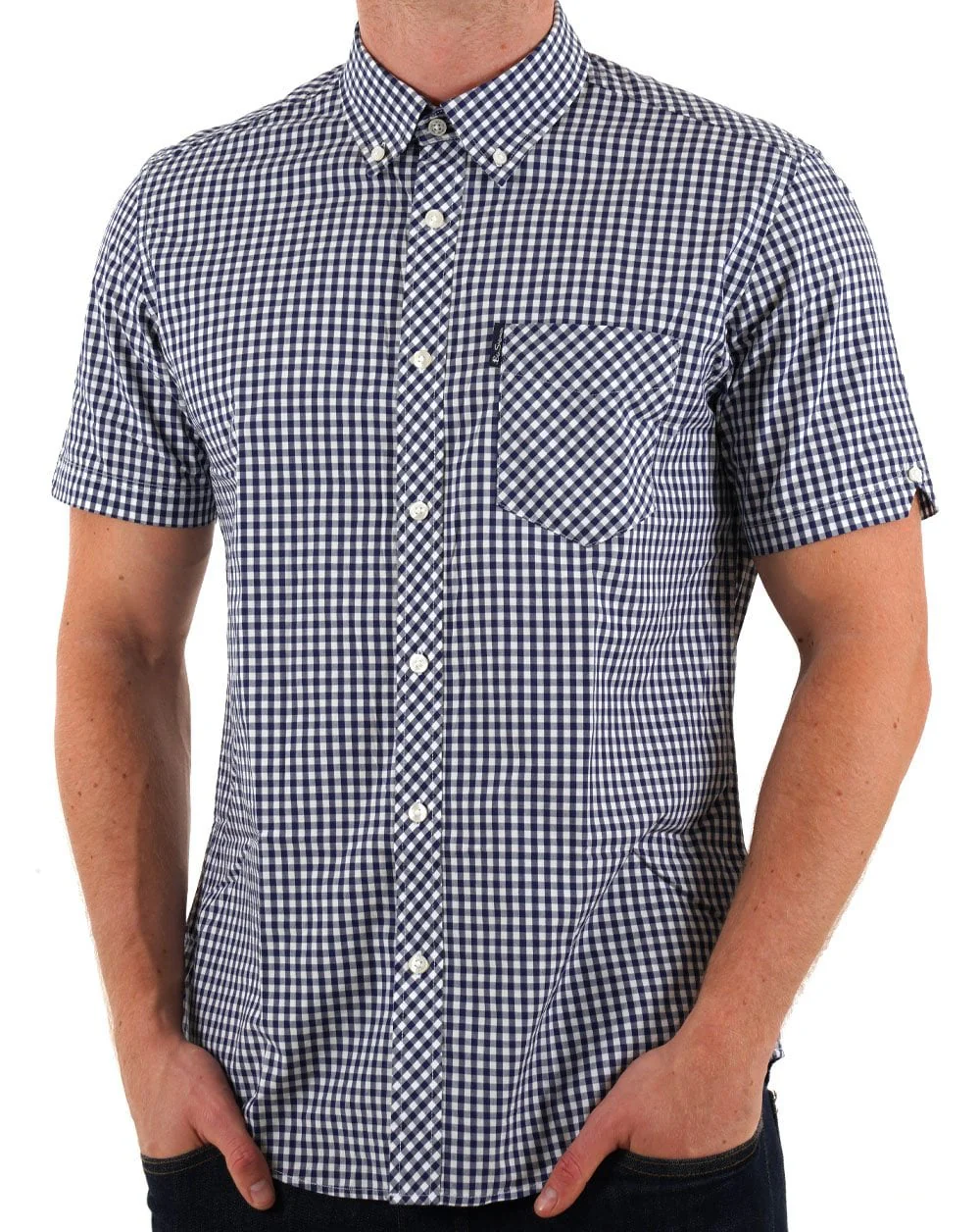 Ben Sherman Signature Gingham Shirt Dark Blue