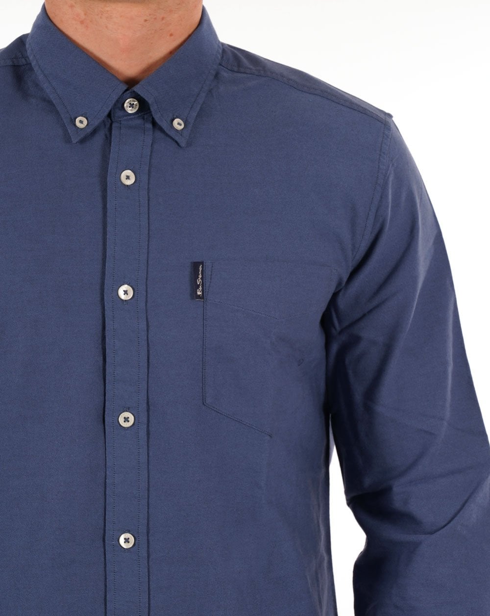 Ben Sherman Signature Oxford Shirt Riviera Blue - Image 2