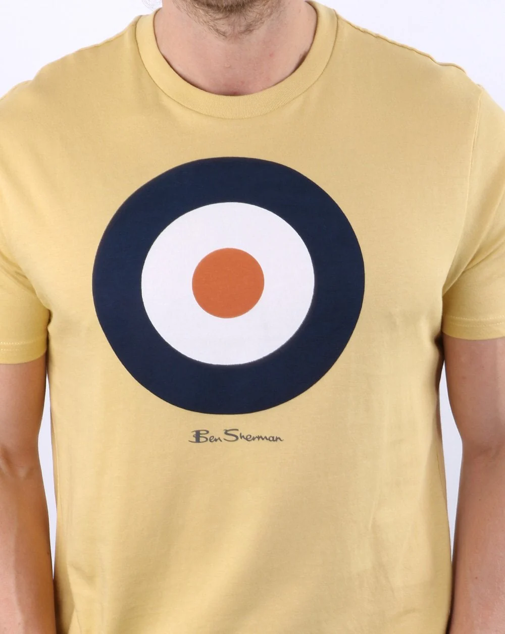 Ben Sherman Target T-shirt Pale Yellow - Image 2