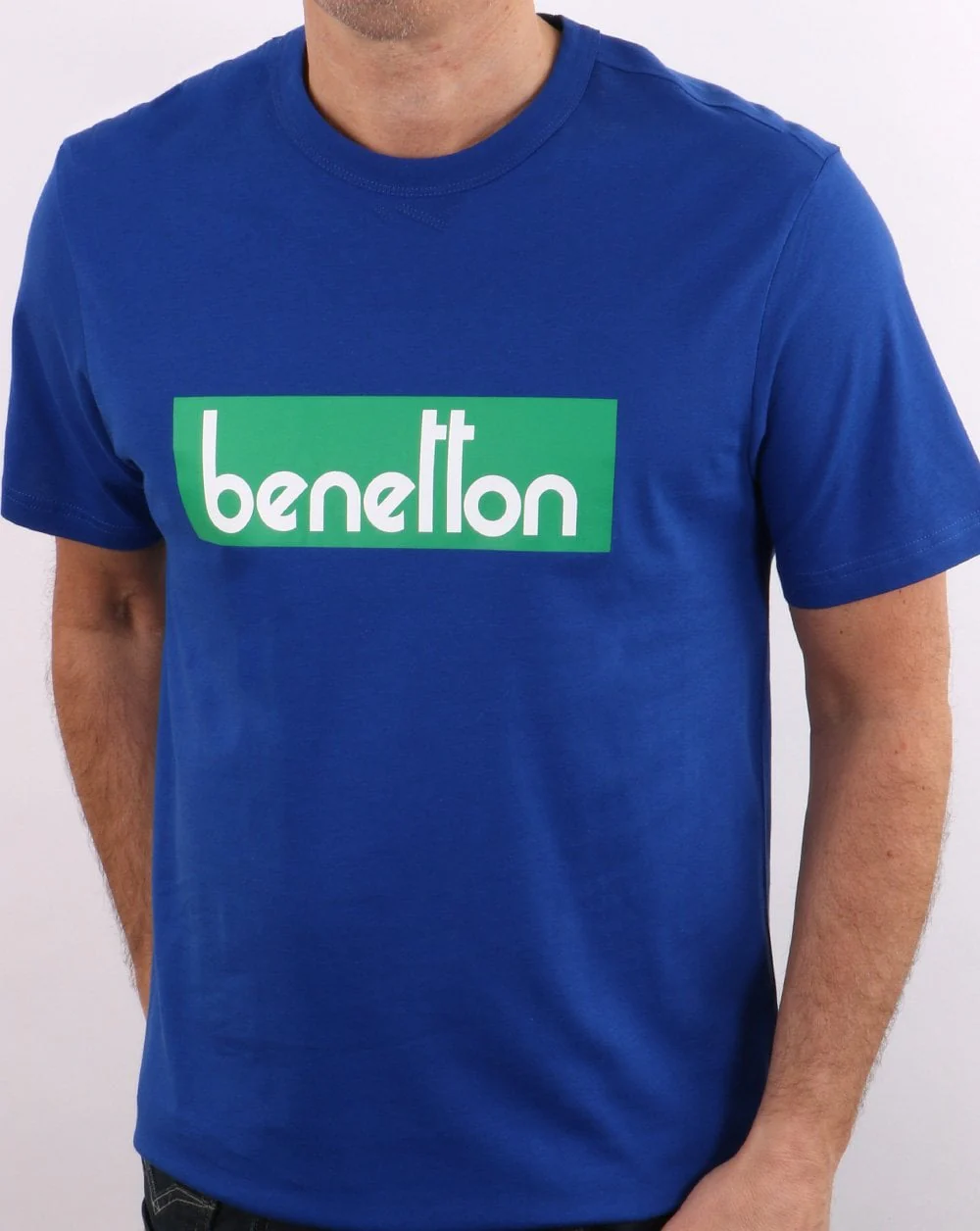 Benetton Classic Logo T-shirt Royal - Image 2