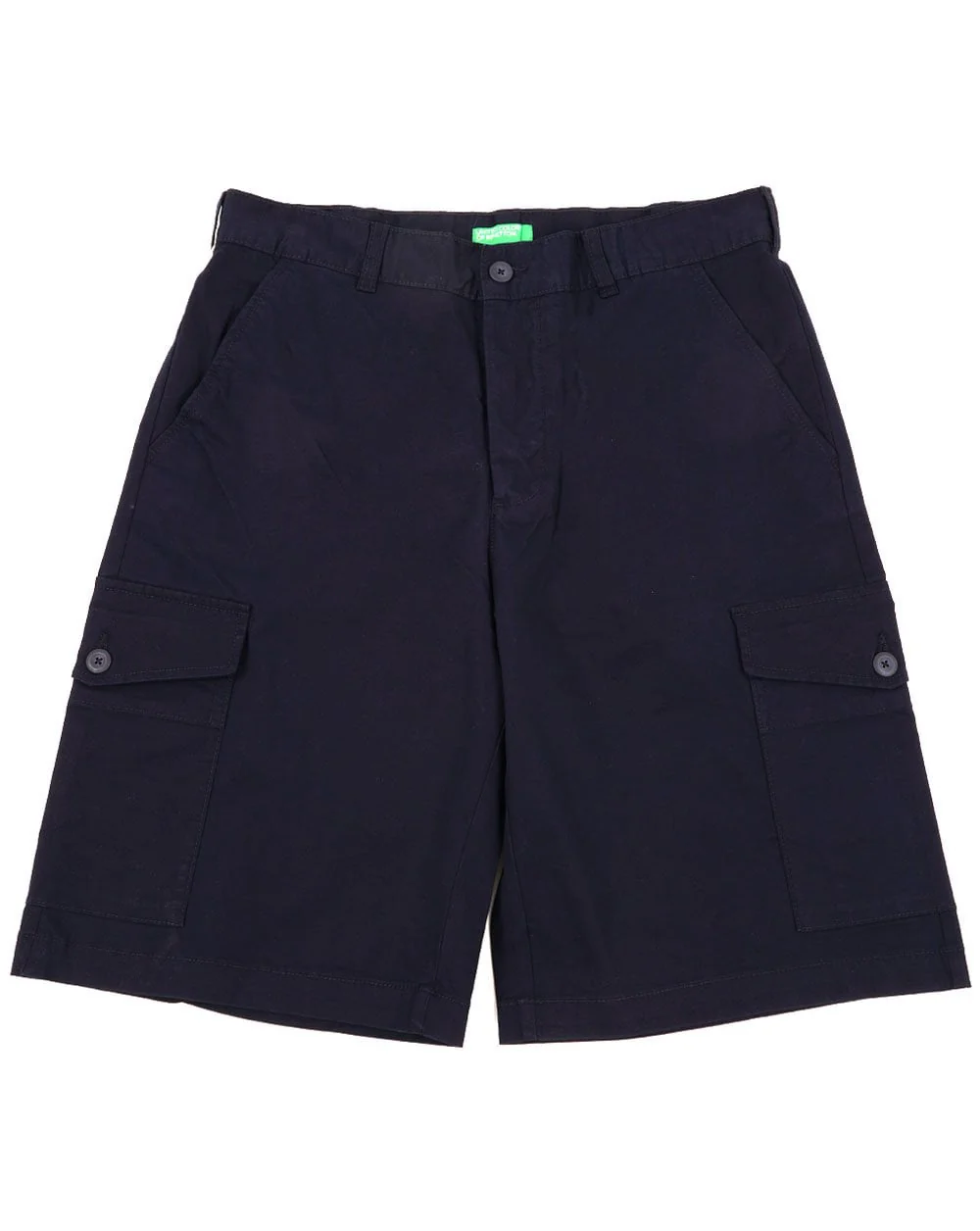 Benetton Cotton Cargo Shorts Navy