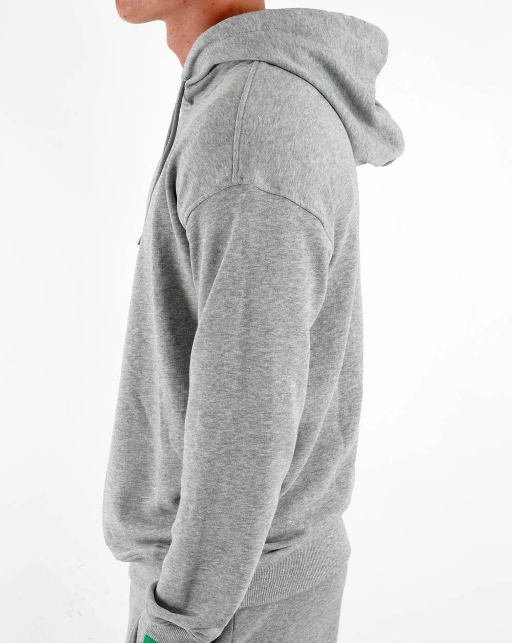 Benetton Cotton Hoodie Grey Marl - Image 2