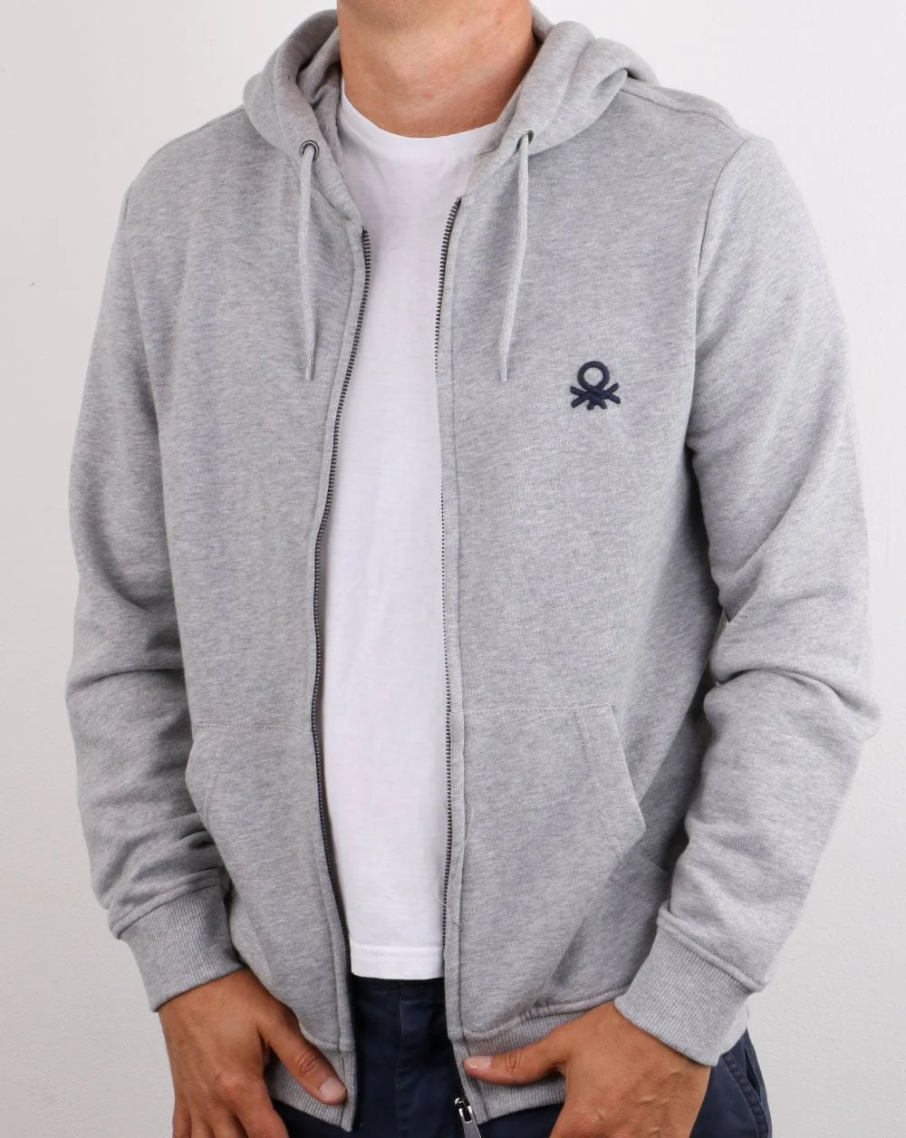 Benetton Hoodie Grey - Image 3
