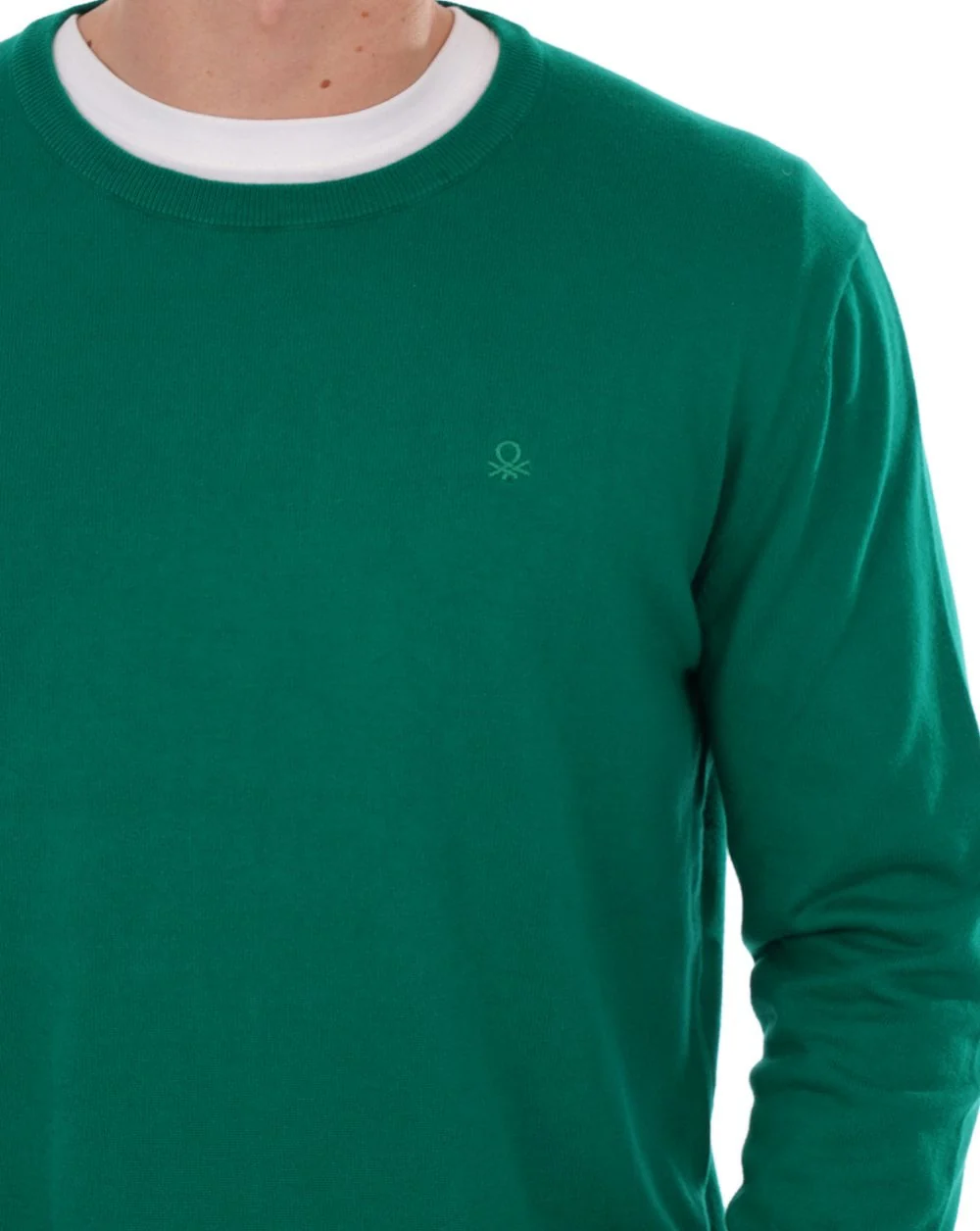 Benetton Knit Jumper Green - Image 2