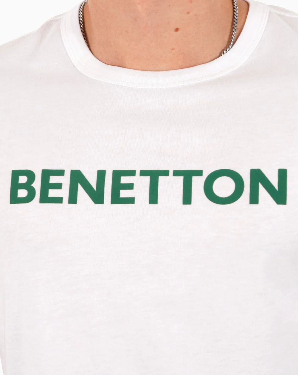 Benetton Logo T-shirt White/Green - Image 2