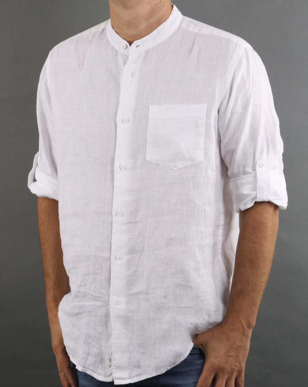Benetton Long Sleeve Shirt White - Image 3
