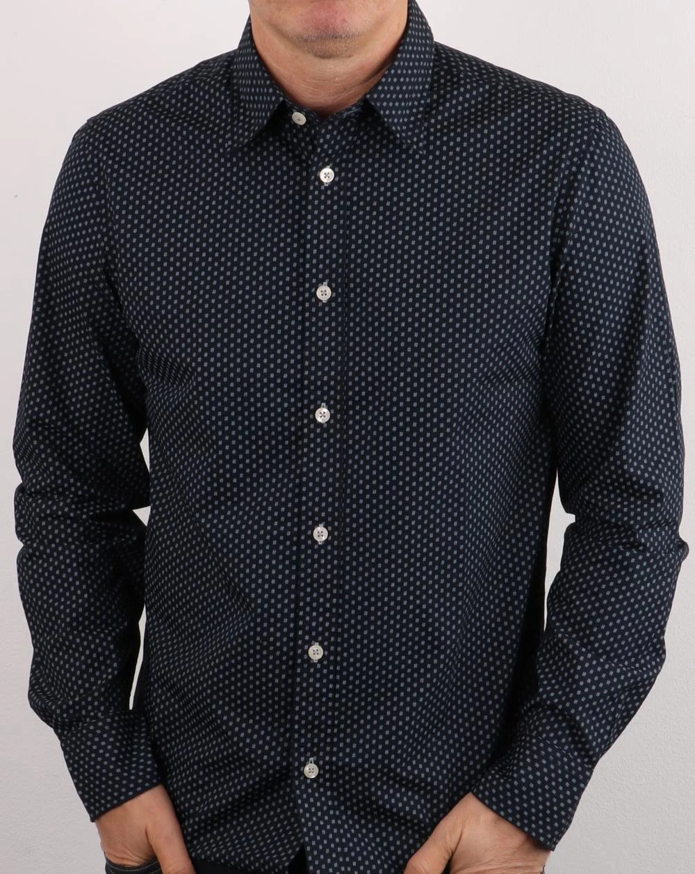 Benetton Shirt Navy - Image 3