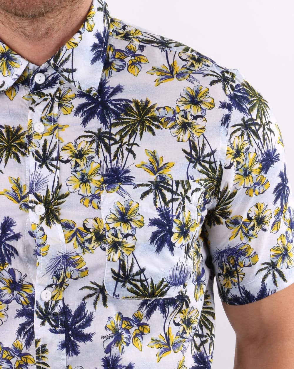 Benetton Short Sleeve Shirt Blue - Image 2
