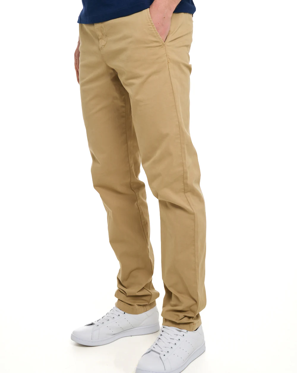 Benetton Slim Fit Cotton Chinos Sand - Image 4