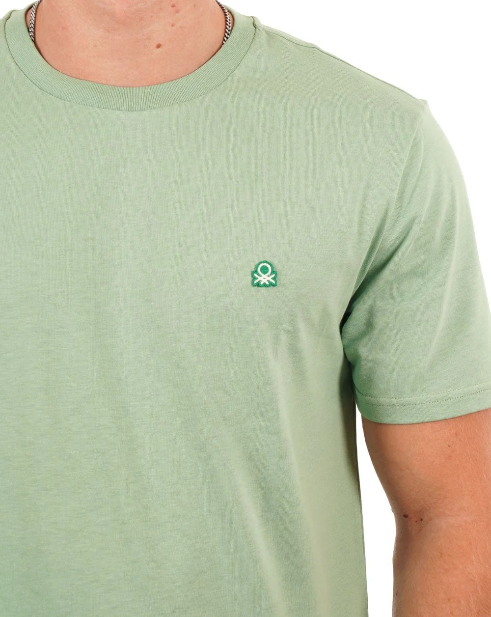 Benetton Small Logo T-shirt Mint - Image 2