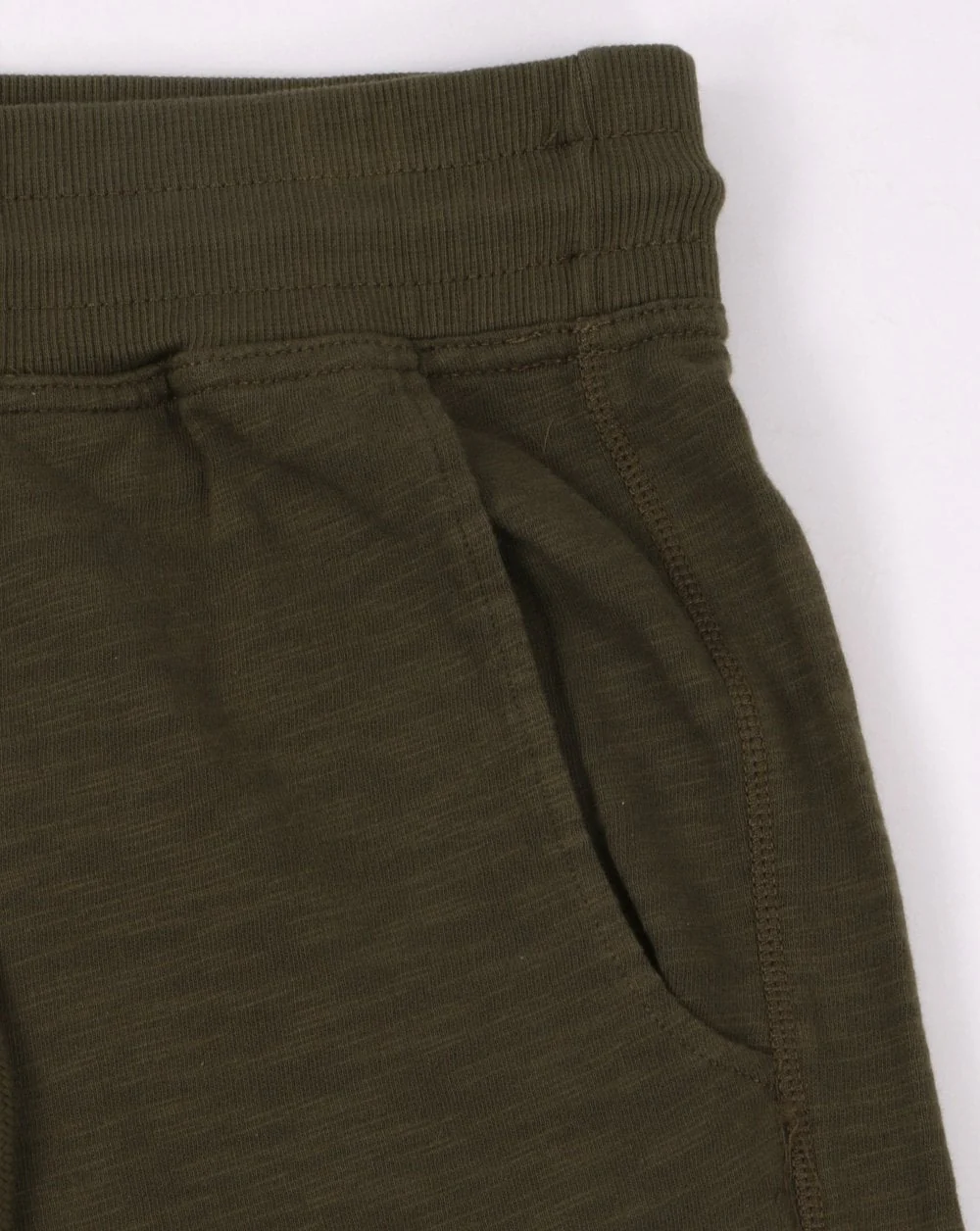 Benetton Sweat Shorts Khaki Green - Image 2