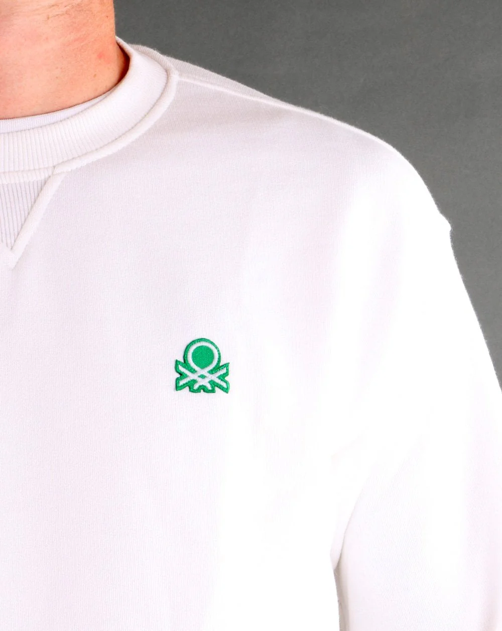 Benetton Sweatshirt White - Image 3