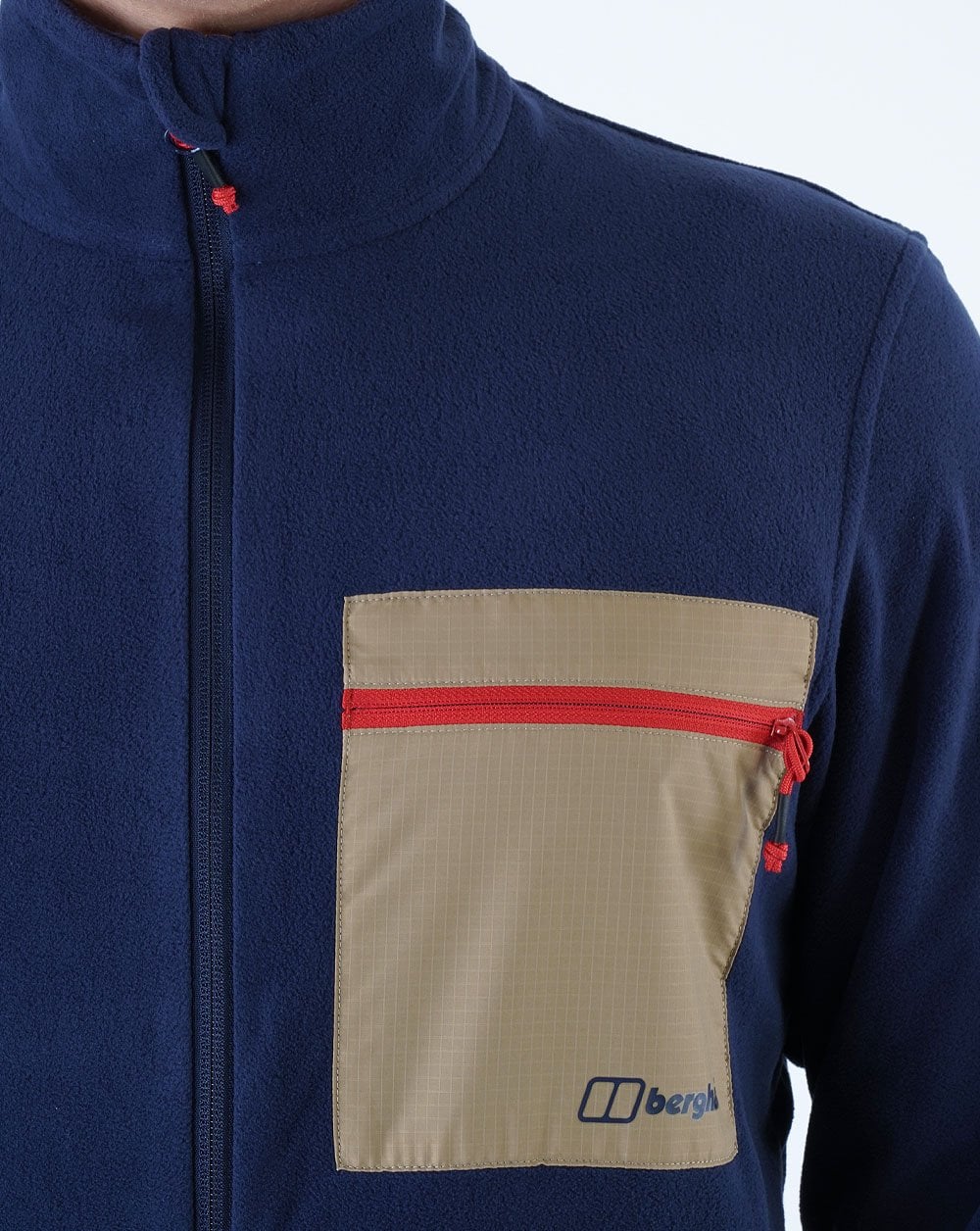 Berghaus Aslam Micro Fleece Jacket Navy/Sand - Image 3
